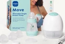 MAM Amning-Move Wearable Single Brystpumpe, White