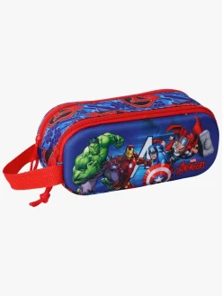 MarvelAvengers Kreativt Legetøj-Marvel Avengers 3D Dobbelt Penalhus, Blå