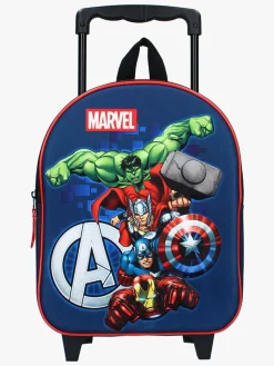 Børn MarvelAvengers Marvel Avengers 3D Trolley Rygsæk Great Escapes, Blå