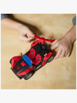 Legetøjsfigurer|MarvelSpiderMan Marvel Spider-Man Epic World of Actionfigur med Bil - Miles Morales Remix Blast-Racer