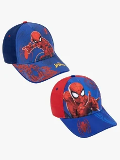 Børn Spiderman Tilbehør-Marvel Spider-Man Kasketter 2-pak