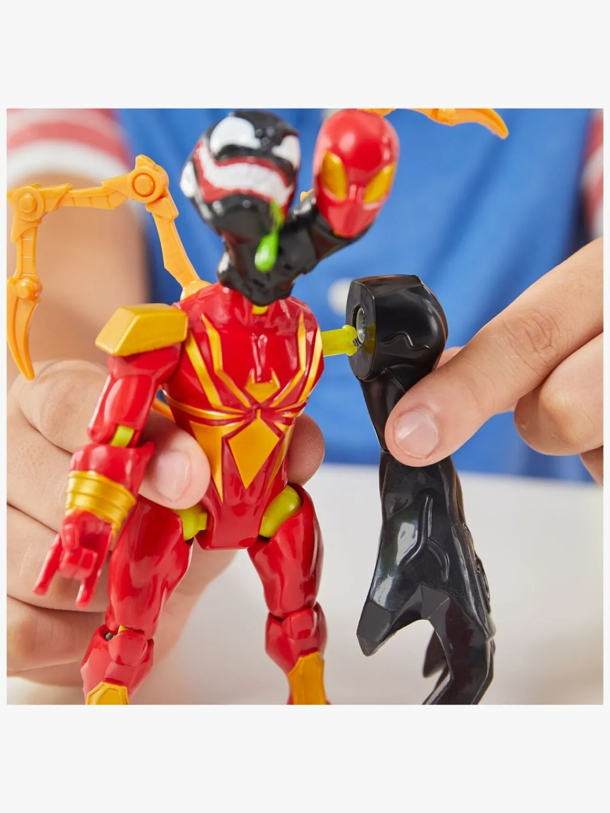 MarvelSpiderMan Legetøjsfigurer-Marvel Spider-Man Mixmashers Figur Iron Spider Delux
