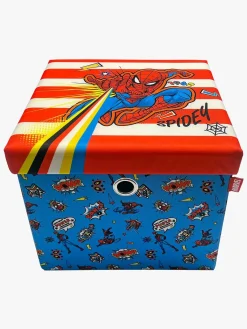 Børn MarvelSpiderMan Marvel Spider-Man Puf med Opbevaringsboks, Multifarvet