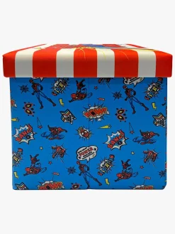 Børn MarvelSpiderMan Marvel Spider-Man Puf med Opbevaringsboks, Multifarvet