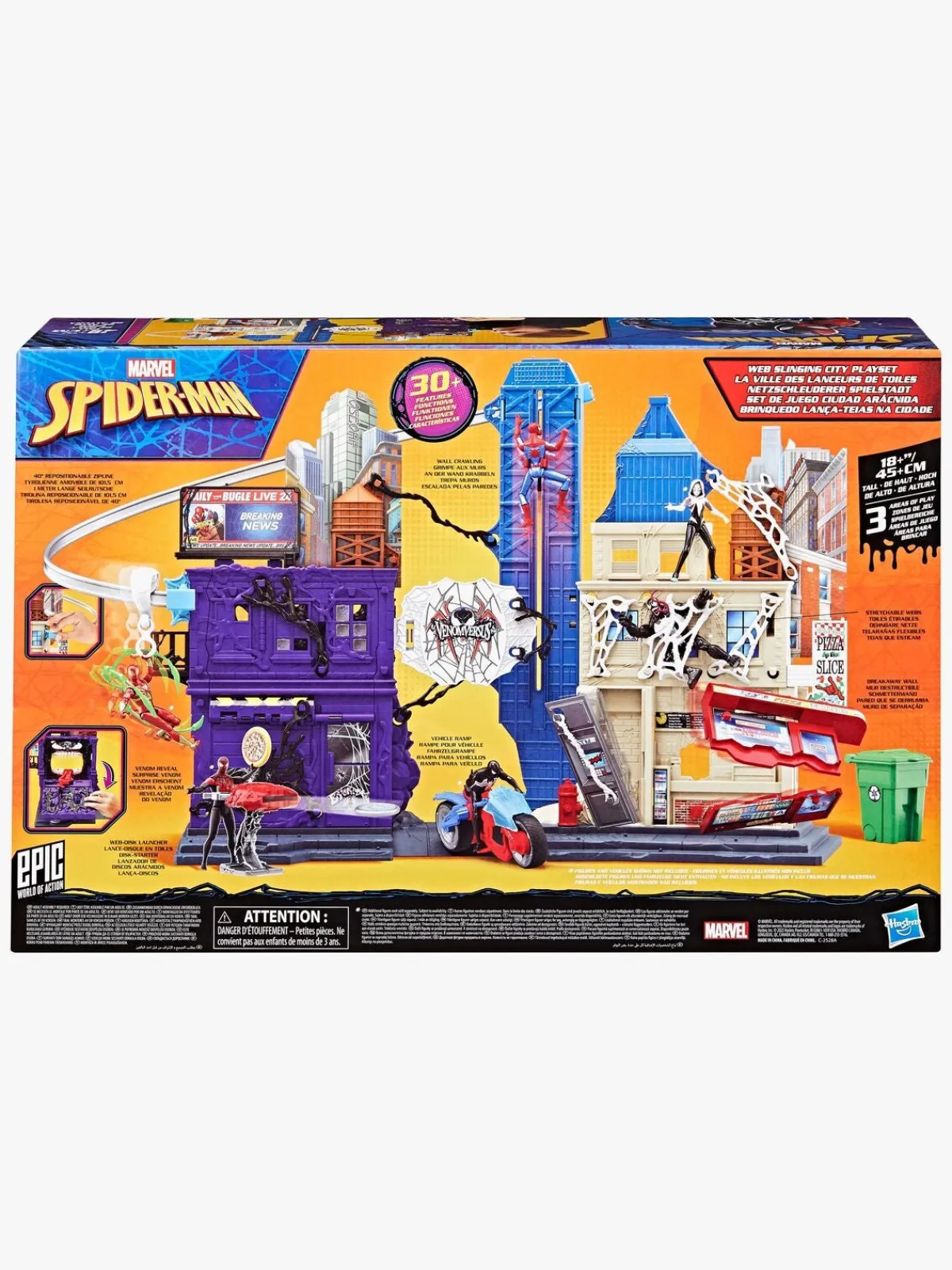 MarvelSpiderMan Marvel Spider-Man Venomversus Legesæt Web City Showdown