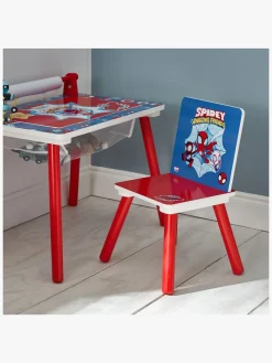Børn SpideyandFriends Marvel Spidey & His Amazing Friends Skrivebord med Stol, Rød