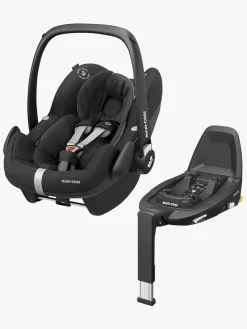 MaxiCosi Autostolspakker-Maxi-Cosi Pebble Pro i-Size Autostol Baby Inkl. Family Fix 3 Base, Essential Black