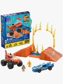 HotWheels Mega Hot Wheels Bilsæt Smash N Crash Tiger Shark Chomp Course, 245 dele