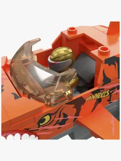 HotWheels Mega Hot Wheels Bilsæt Smash N Crash Tiger Shark Chomp Course, 245 dele