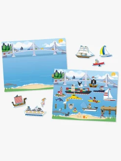 Kreativt Legetøj|MelissaDoug Melissa & Doug Genanvendelig Klistermærkebog Køretøj Blå/Hvid