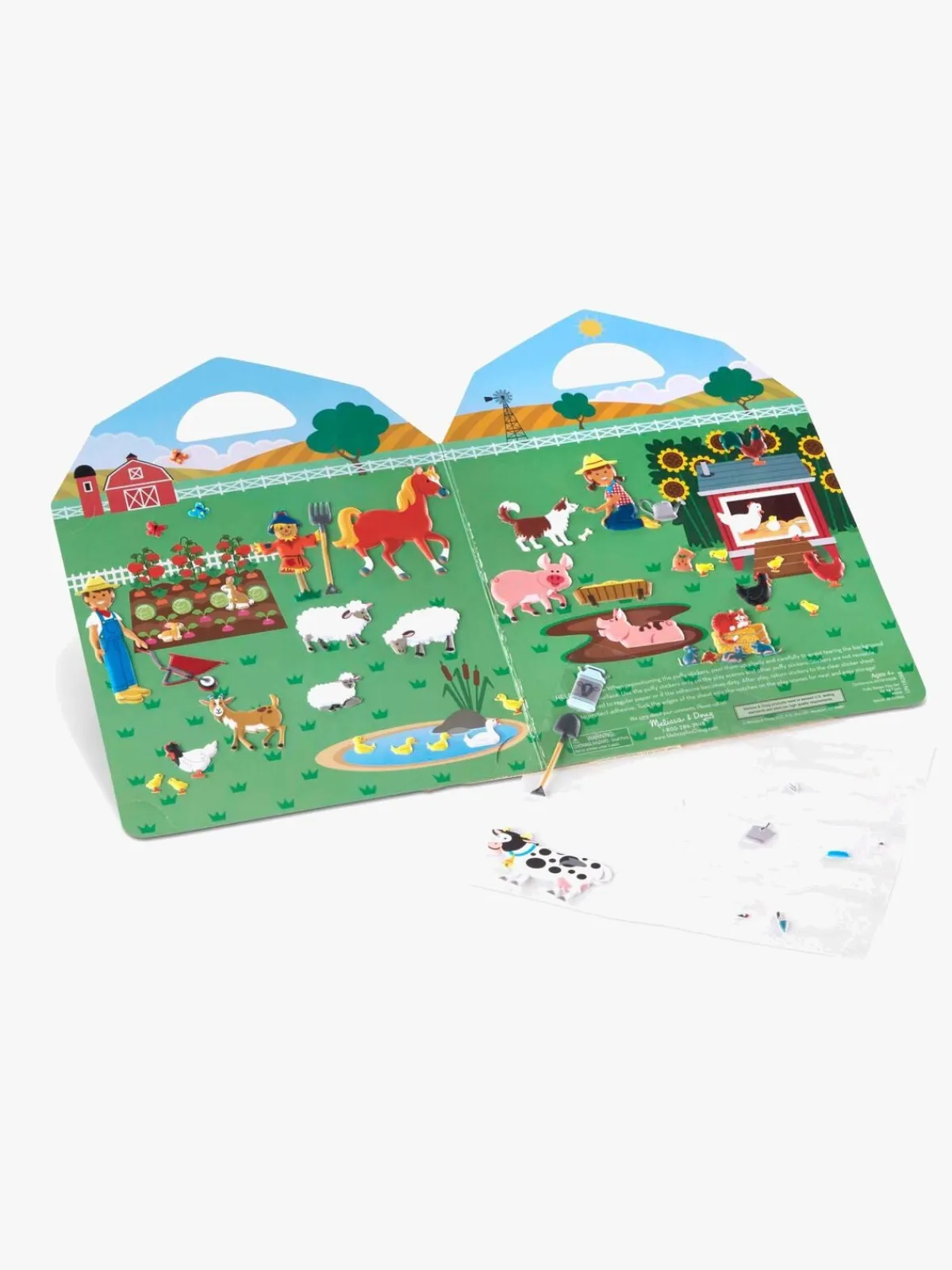 MelissaDoug Melissa & Doug Klistermærkebog Bondegård 52 Stk.