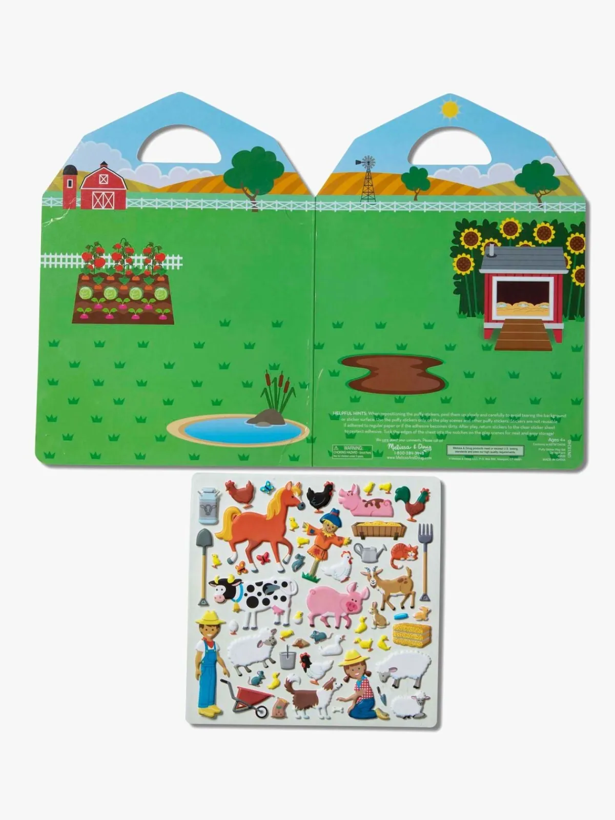 MelissaDoug Melissa & Doug Klistermærkebog Bondegård 52 Stk.