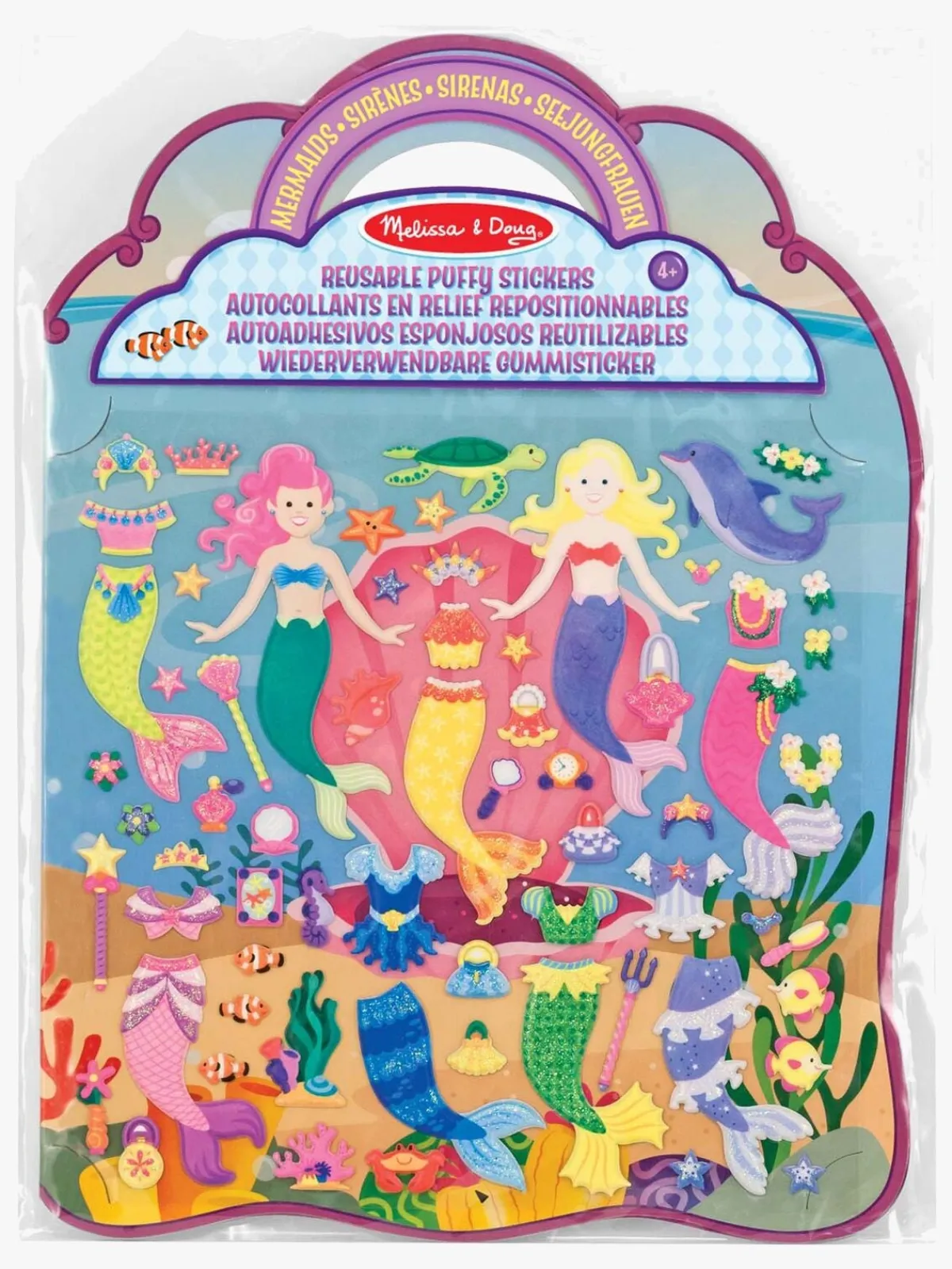 MelissaDoug Kreativt Legetøj-Melissa & Doug Klistermærkebog Havfruer 65 Stk.