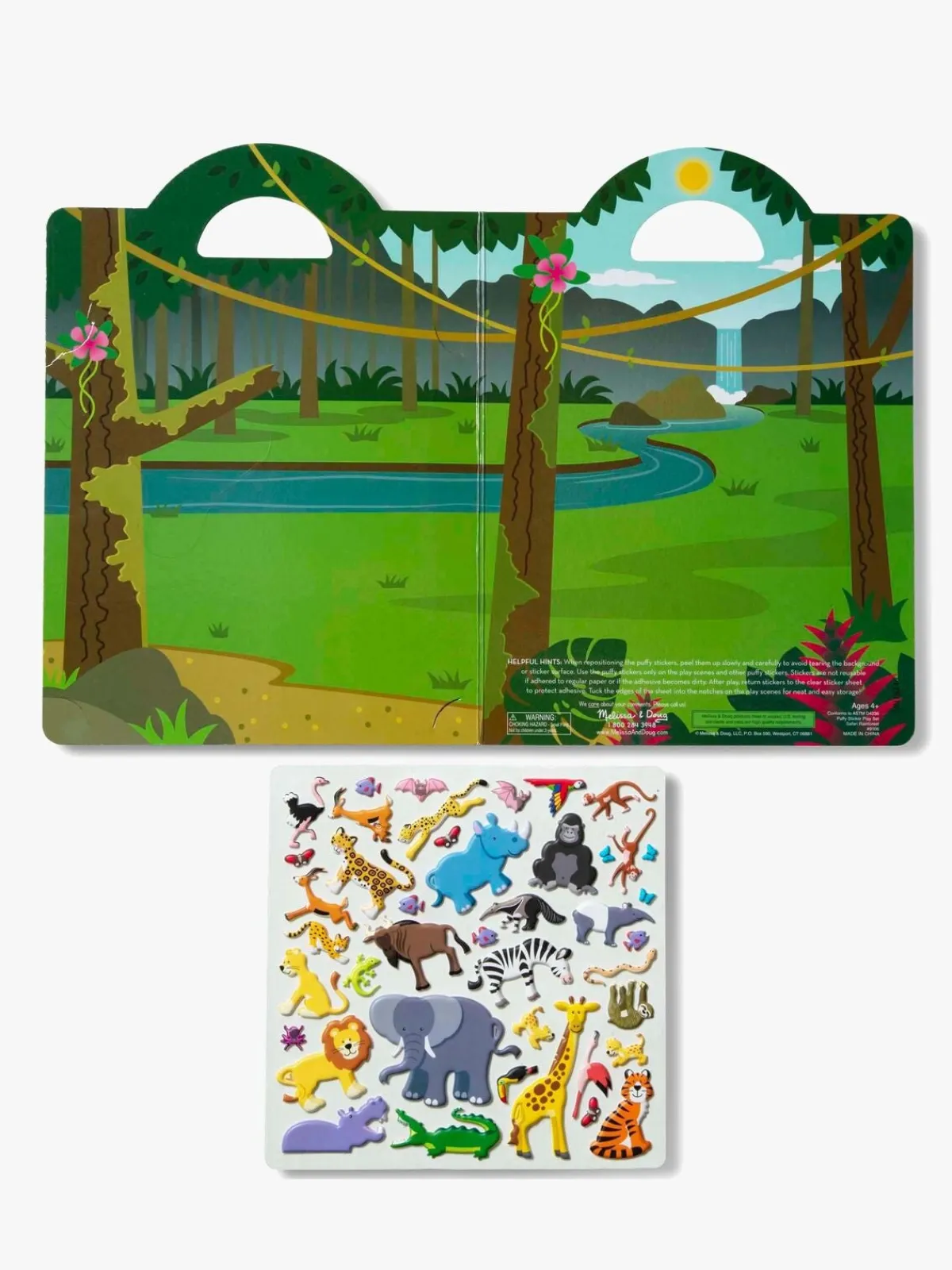 MelissaDoug Melissa & Doug Klistermærkebog Safari 42 Stk.