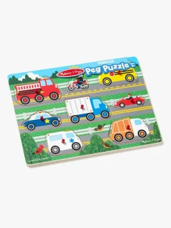 MelissaDoug Spil & Puslespil-Melissa & Doug Knoppuslespil Af Træ Transportmidler 8 Dele