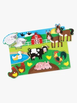 MelissaDoug Melissa & Doug Knoppuslespil Bondegårdsdyr 8 Brikker