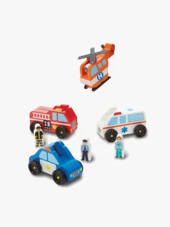 MelissaDoug Legetøjsbiler & -Fartøjer-Melissa & Doug Legesæt Redningstjeneste og Figurer 8 Dele