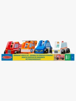 MelissaDoug Legetøjsbiler & -Fartøjer-Melissa & Doug Legesæt Redningstjeneste og Figurer 8 Dele