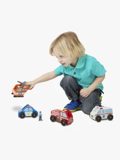 MelissaDoug Legetøjsbiler & -Fartøjer-Melissa & Doug Legesæt Redningstjeneste og Figurer 8 Dele