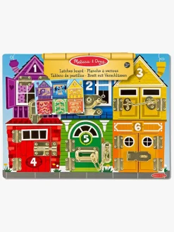 MelissaDoug Spil & Puslespil-Melissa & Doug Låsebræt 6 Låger med Dyr