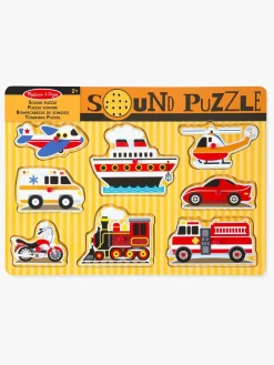 MelissaDoug Melissa & Doug Puslespil m. Lyd Køretøjer