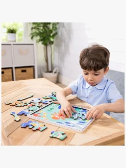 Spil & Puslespil|MelissaDoug Melissa & Doug Puslespil med Tandhjul Havtema 18 Brikker