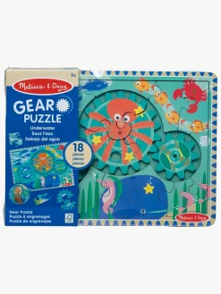 Spil & Puslespil|MelissaDoug Melissa & Doug Puslespil med Tandhjul Havtema 18 Brikker