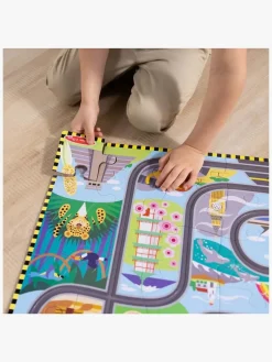 MelissaDoug Spil & Puslespil-Melissa & Doug Racerbane Gulvpuslespil & Legesæt 48 Brikker