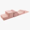 Børn Meowbaby Aesthetic Foam Sæt 4 Elementer Kraftig Fløjl, Pink