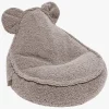 Børn Meowbaby Bearly Sækkestol Teddy, Lysegrå