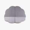 Børn Meowbaby Foam Sammenklappelig Legetæppe Velour 160x160, Lysegrå