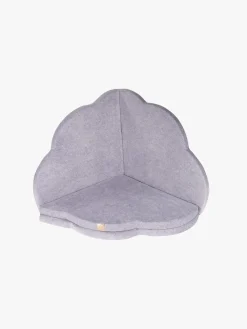 Børn Meowbaby Foam Sammenklappelig Legetæppe Velour 160x160, Lysegrå