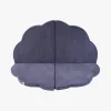 Børn Meowbaby Foam Sammenklappelig Legetæppe Velour 160x160, Blå-grå
