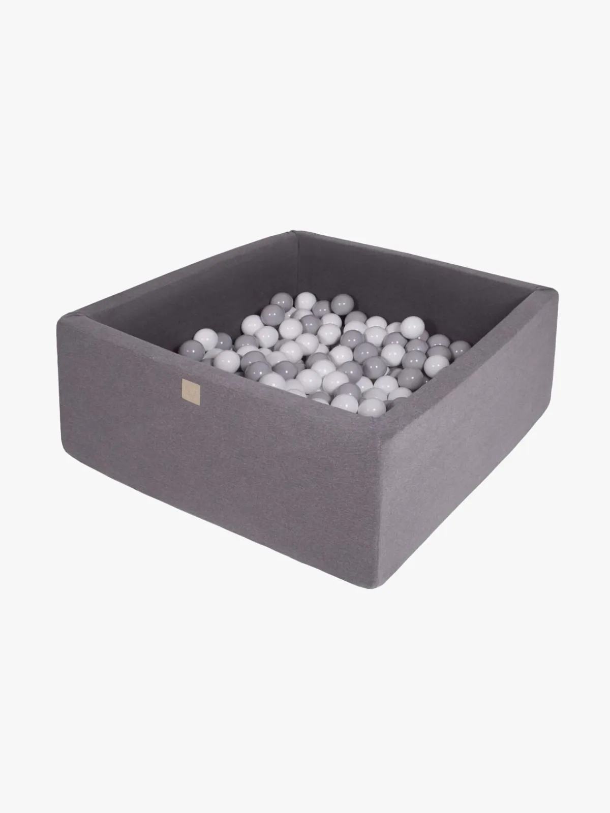Meowbaby Kvadrat Boldbassin Bomuld 40x90, Mørkegrå