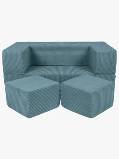 Børn Meowbaby Børnemøbler-Play Aesthetic Cube  Bygbar Sofa, Turkis