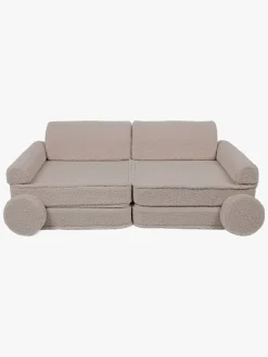 Børnemøbler|Meowbaby Play Bearly Premium  Bygbar Sofa, Lysegrå