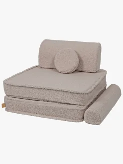 Børnemøbler|Meowbaby Play Bearly Premium  Bygbar Sofa, Lysegrå