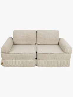Børnemøbler|Meowbaby Play Pocket  Bygbar Sofa Plus Aesthetic, Ecru