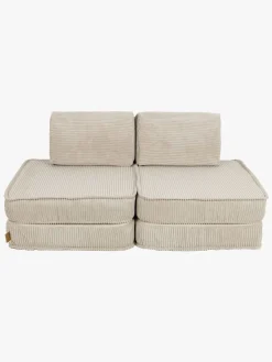 Børnemøbler|Meowbaby Play Pocket  Bygbar Sofa Plus Aesthetic, Ecru