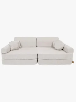 Børn Meowbaby Børnemøbler-Play Premium Boucle  Bygbar Sofa, Champagne Ecru