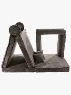 Børn Meowbaby Play Premium Bygbar Sofa Kraftig Fløjl 80x50, Brun