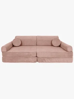 Børn Meowbaby Play Slimcord  Bygbar Sofa, Pink