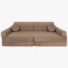 Børn Meowbaby Børnemøbler-Play Slimcord  Bygbar Sofa, Brun