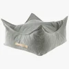 Børnemøbler|Meowbaby Puf Kvadrat Slimcord, Grå