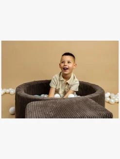 Meowbaby Rund Boldbassin Kraftig Fløjl 30x90, Brun