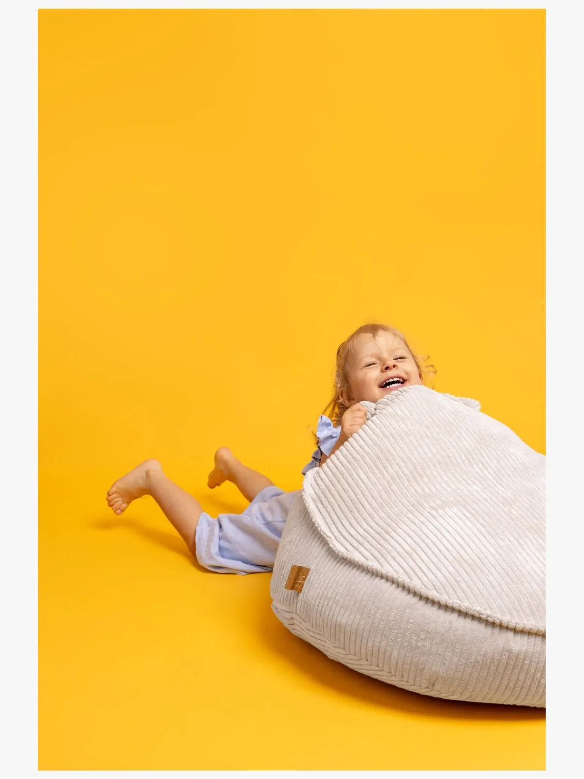 Børnemøbler|Meowbaby Sækkestol Teddy, Ecru