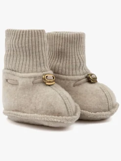 Børn MikkLine Mikk-Line Futter Merinould, Melange Offwhite