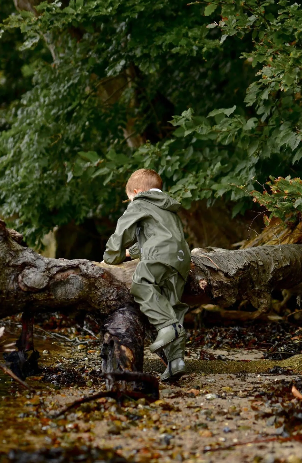 Børn MikkLine Gummistøvler-Mikk-Line Gummistøvler, Dusty Olive