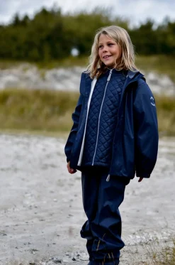 Børn MikkLine Mikk-Line Regnsæt med Seler, Blue Nights