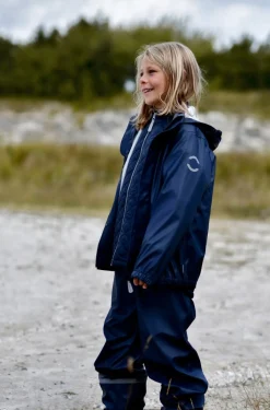 Børn MikkLine Mikk-Line Regnsæt med Seler, Blue Nights